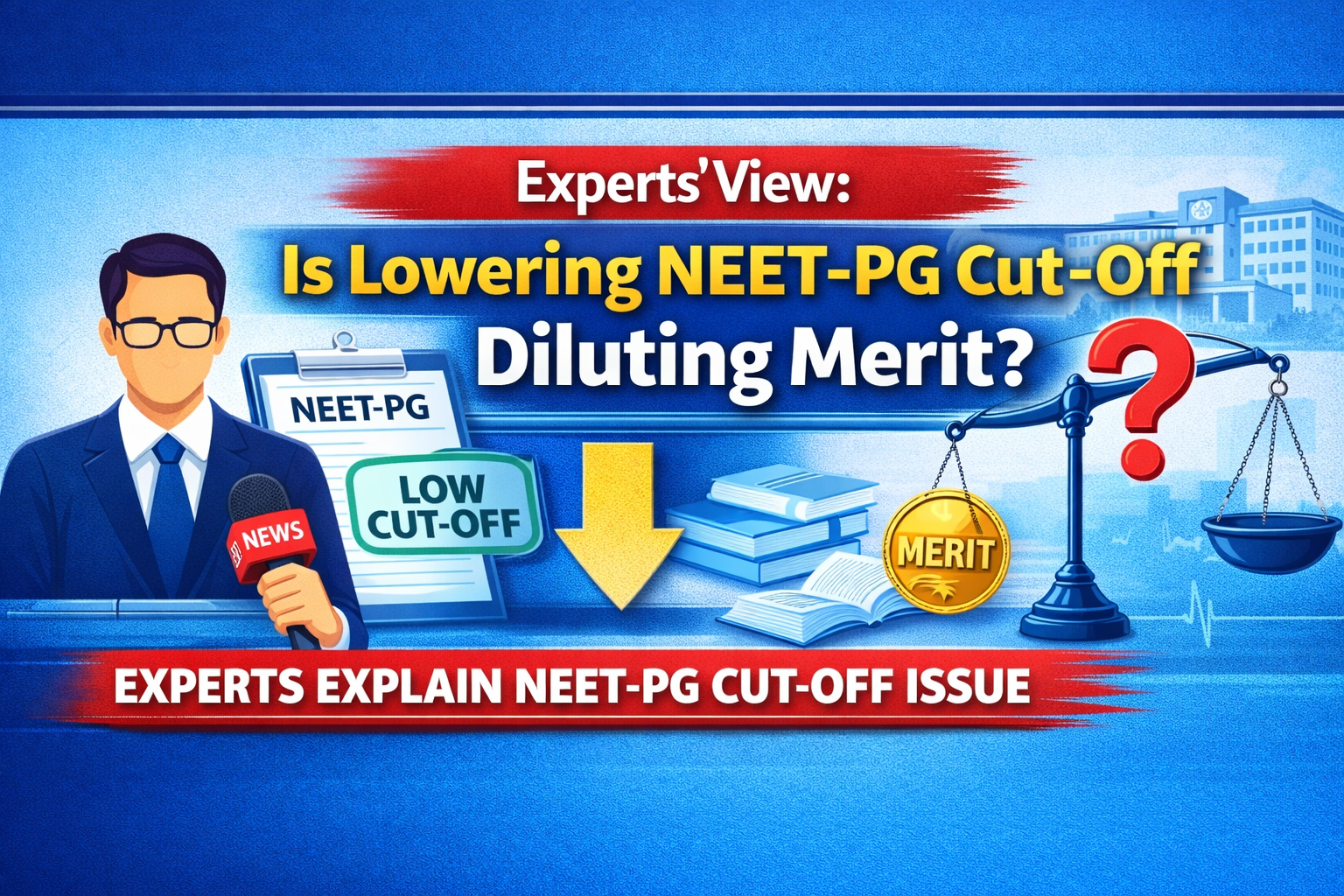 Experts View Is Lowering NEET-PG Cut-Off Diluting Merit